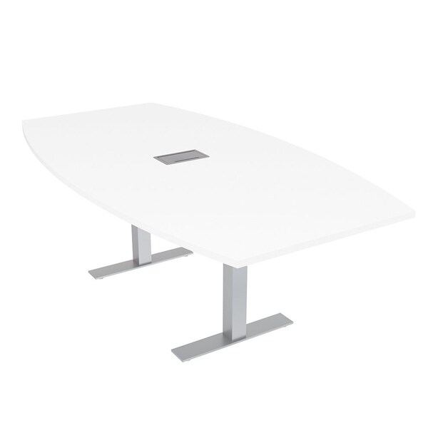 45 in W, 71.5 in L, 29 in H, Engineered Wood Top, White